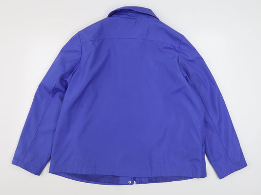 Womens UK Size L bm collection Blue Rain Coat