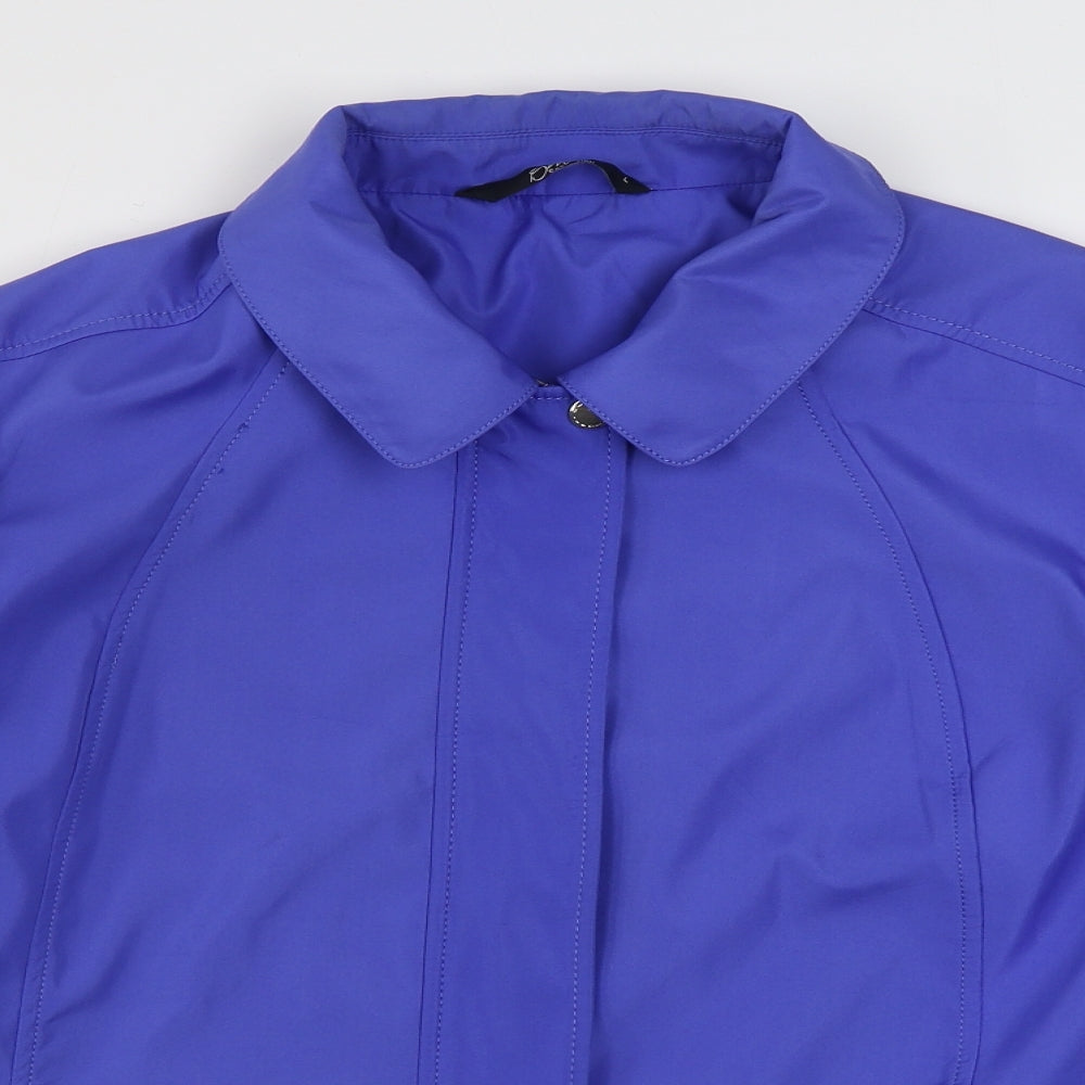 Womens UK Size L bm collection Blue Rain Coat
