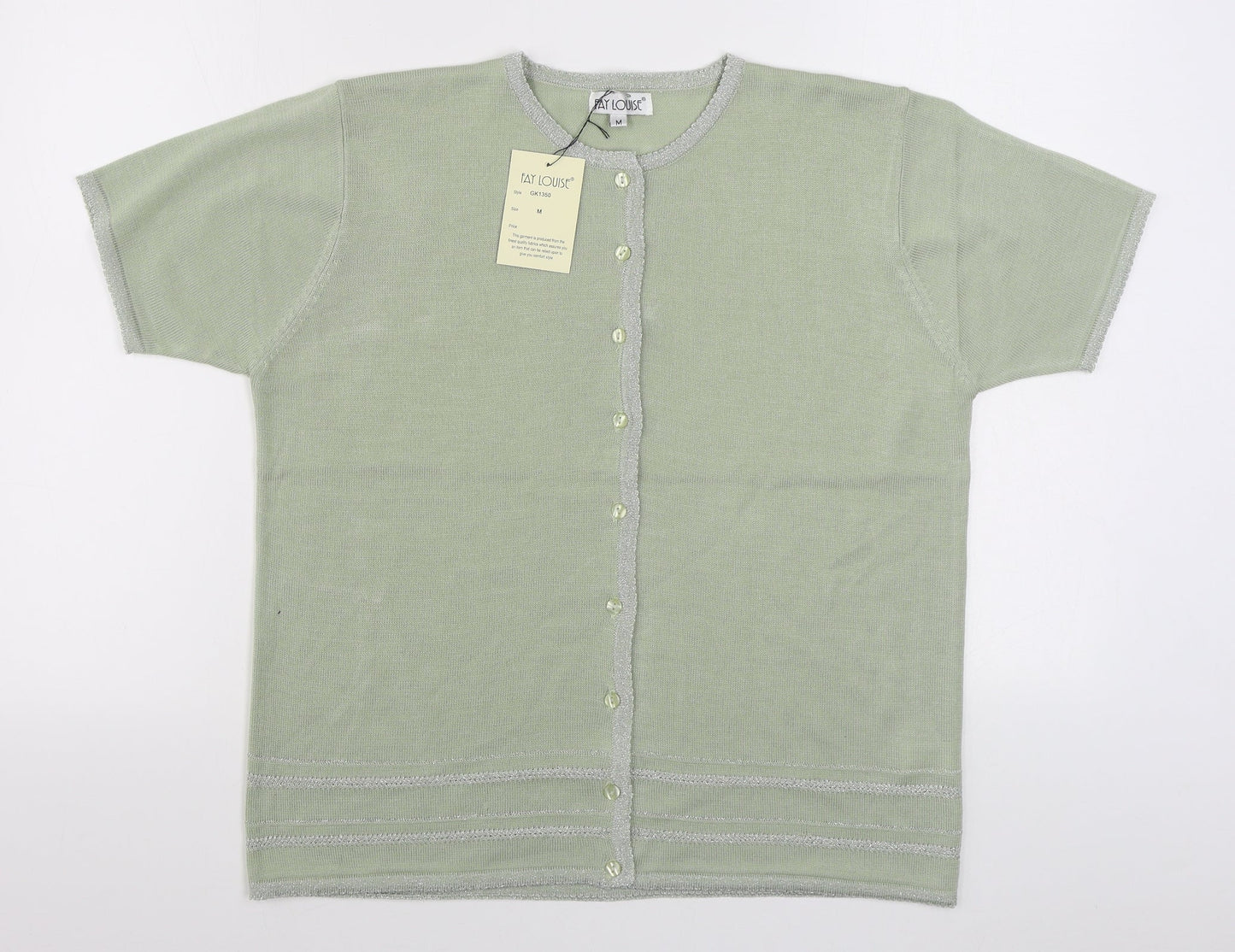 Womens UK Size M Fay Louise Green Cardigan Jumper