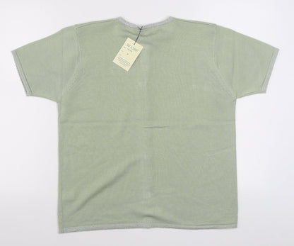 Womens UK Size M Fay Louise Green Cardigan Jumper