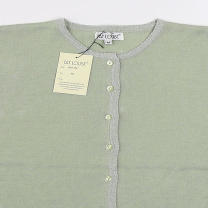 Womens UK Size M Fay Louise Green Cardigan Jumper