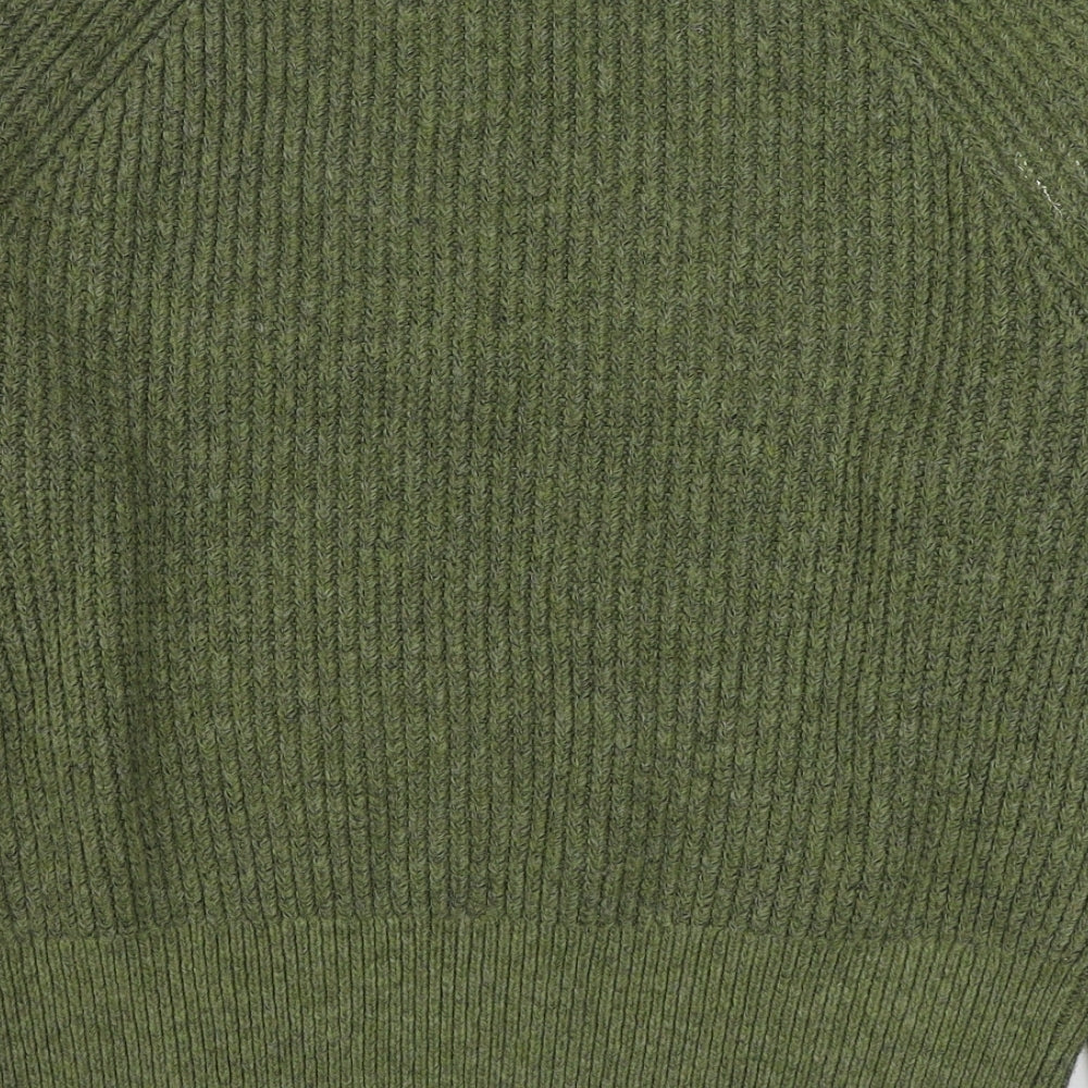 Primark Mens Green Round Neck  Acrylic Pullover Jumper Size M