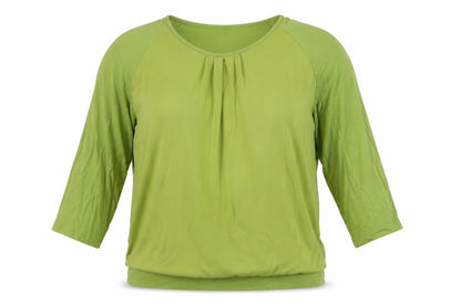 Womens UK Size 16 frank walder Green Basic Blouse