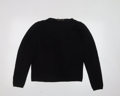Womens UK Size XL zara Black Pullover Jumper