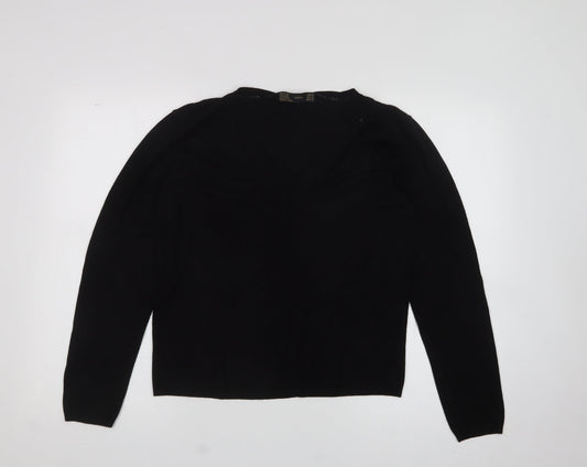 Womens UK Size XL zara Black Pullover Jumper