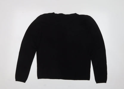 Womens UK Size XL zara Black Pullover Jumper