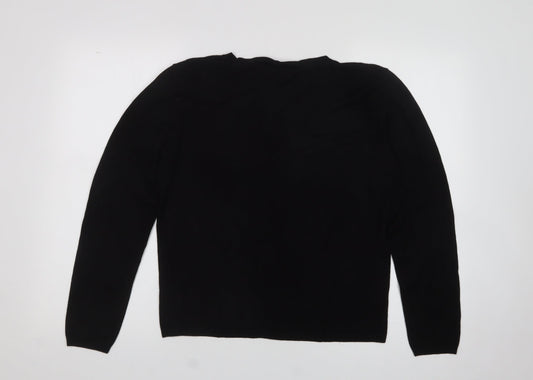 Womens UK Size XL zara Black Pullover Jumper