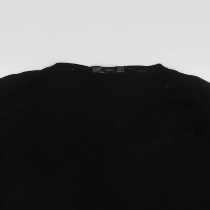 Womens UK Size XL zara Black Pullover Jumper