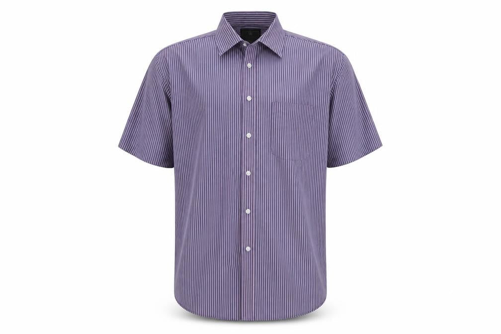 Mens UK Size 42 Marks and Spencer Blue  Button-Up Long Sleeve Casual Shirt