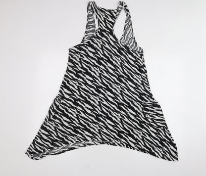 Dunnes Stores Womens White  100% Cotton Fit & Flare  Size 12  Halter