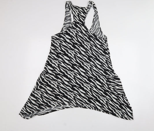 Dunnes Stores Womens White  100% Cotton Fit & Flare  Size 12  Halter