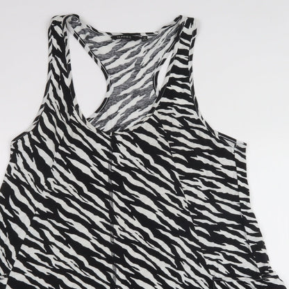 Dunnes Stores Womens White  100% Cotton Fit & Flare  Size 12  Halter