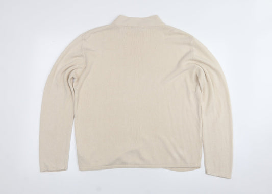 Womens UK Size 18 Dunnes Stores Beige Pullover Jumper