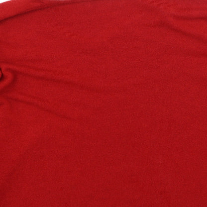 Womens UK Size XL Bm Collection Red Pullover Jumper