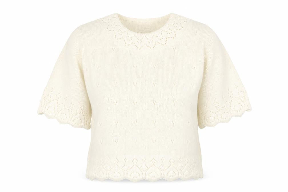 Womens UK Size 14 Preworn White Pullover Jumper