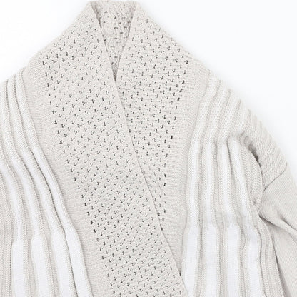 Chicco Womens Beige Round Neck  Cotton Cardigan Jumper Size S