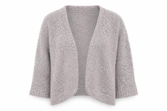 Womens UK Size L Bm Collection Brown Cardigan Jumper