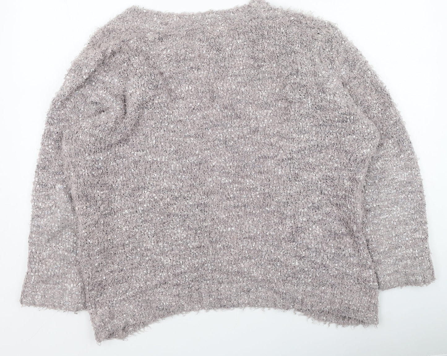 Womens UK Size L Bm Collection Brown Cardigan Jumper