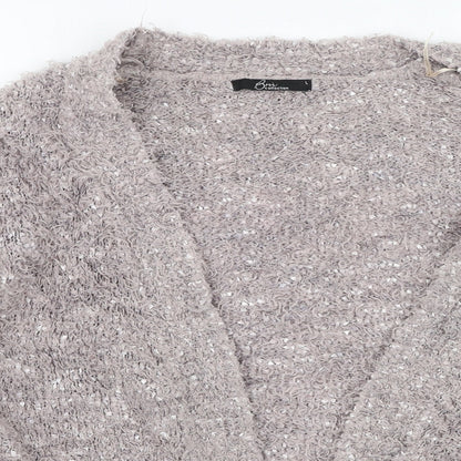 Womens UK Size L Bm Collection Brown Cardigan Jumper