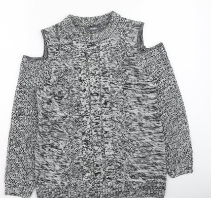 Womens UK Size 12 Studio Grey Pullover Jumper