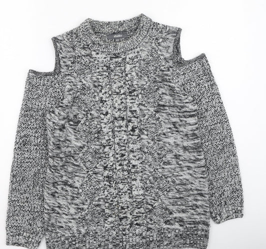Womens UK Size 12 Studio Grey Pullover Jumper