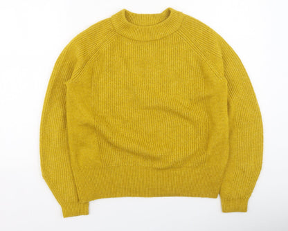 Womens UK Size S Marks and Spencer Yellow Pullover Jumper