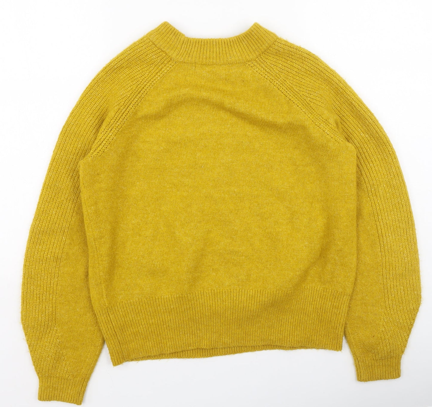 Womens UK Size S Marks and Spencer Yellow Pullover Jumper