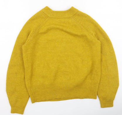 Womens UK Size S Marks and Spencer Yellow Pullover Jumper