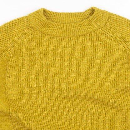 Womens UK Size S Marks and Spencer Yellow Pullover Jumper