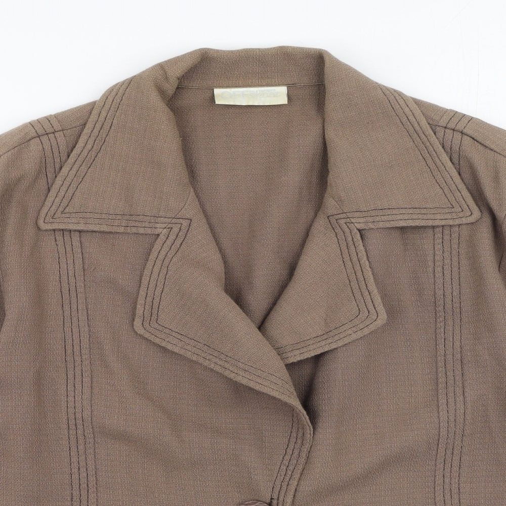 Womens UK Size 14 Off Shoot Brown Jacket