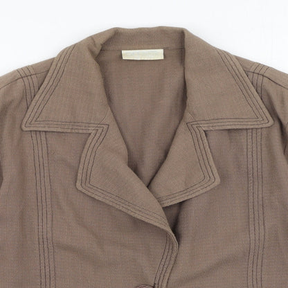 Womens UK Size 14 Off Shoot Brown Jacket