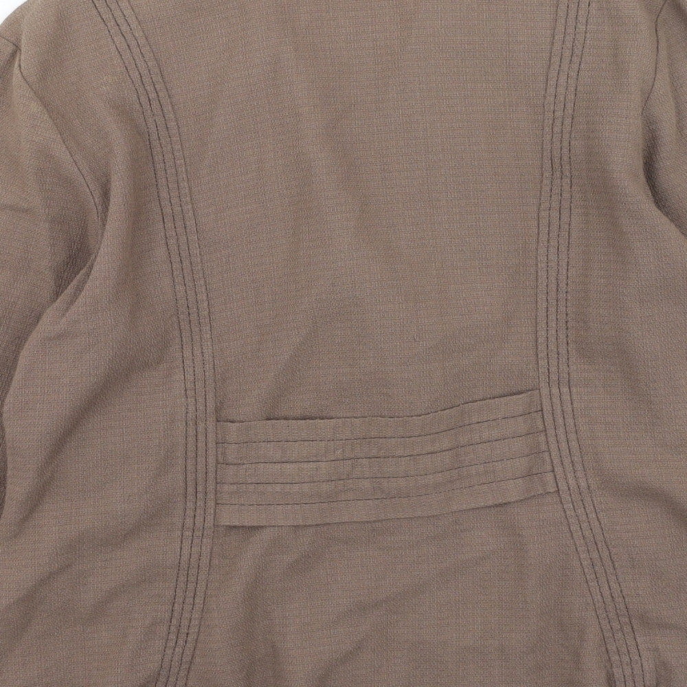Womens UK Size 14 Off Shoot Brown Jacket