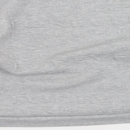 Select Womens Grey  Viscose Pullover Sweatshirt Size L