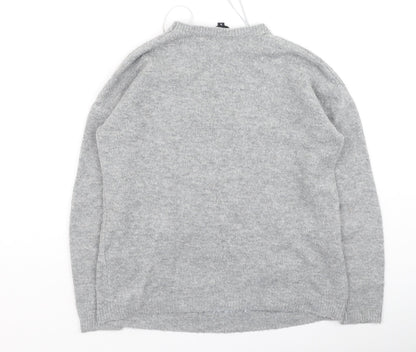 Womens UK Size S Peacocks Grey Pullover Jumper