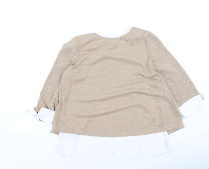 Womens UK Size 8 Dorothy Perkins Brown Pullover Jumper