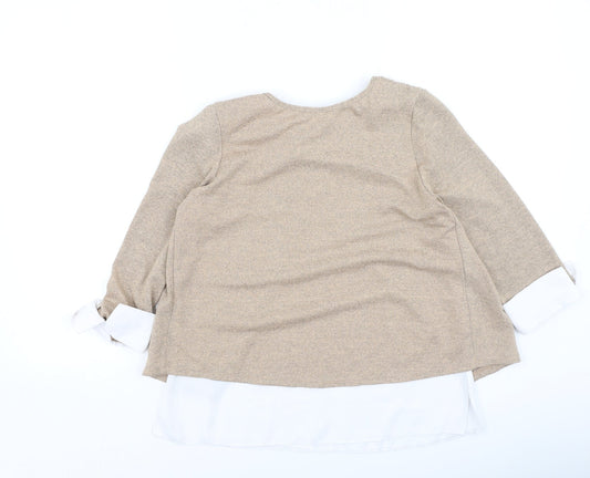 Womens UK Size 8 Dorothy Perkins Brown Pullover Jumper