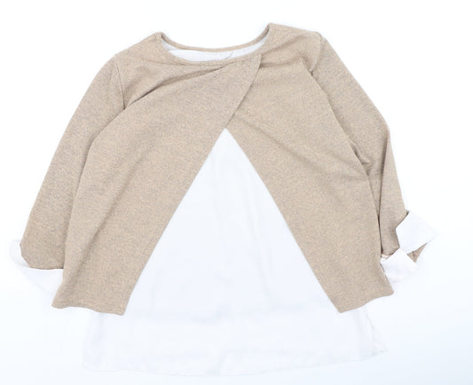 Womens UK Size 8 Dorothy Perkins Brown Pullover Jumper