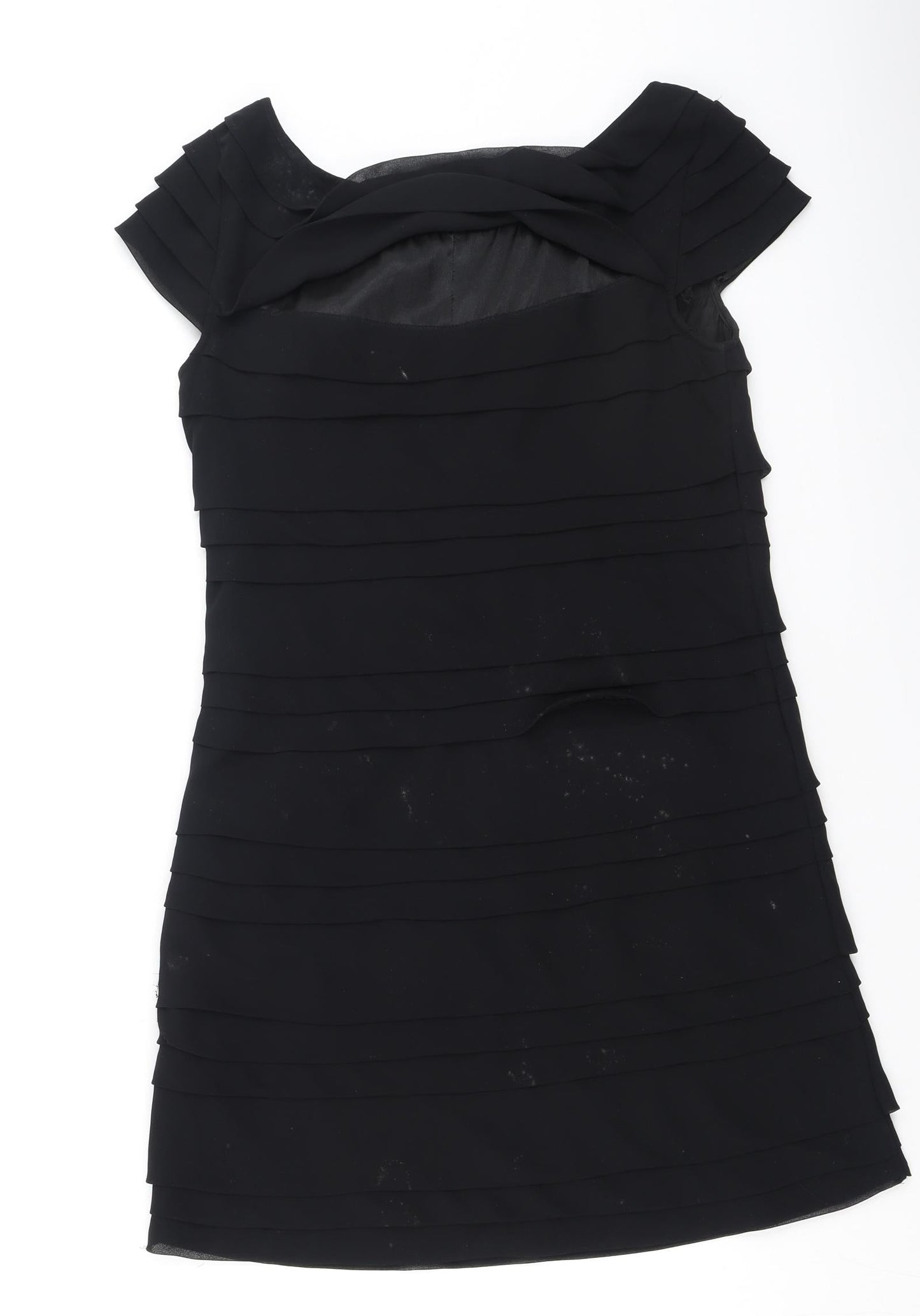 French Connection Womens Black  Polyester Bodycon  Size 8  Round Neck