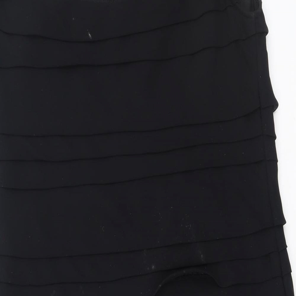 French Connection Womens Black  Polyester Bodycon  Size 8  Round Neck