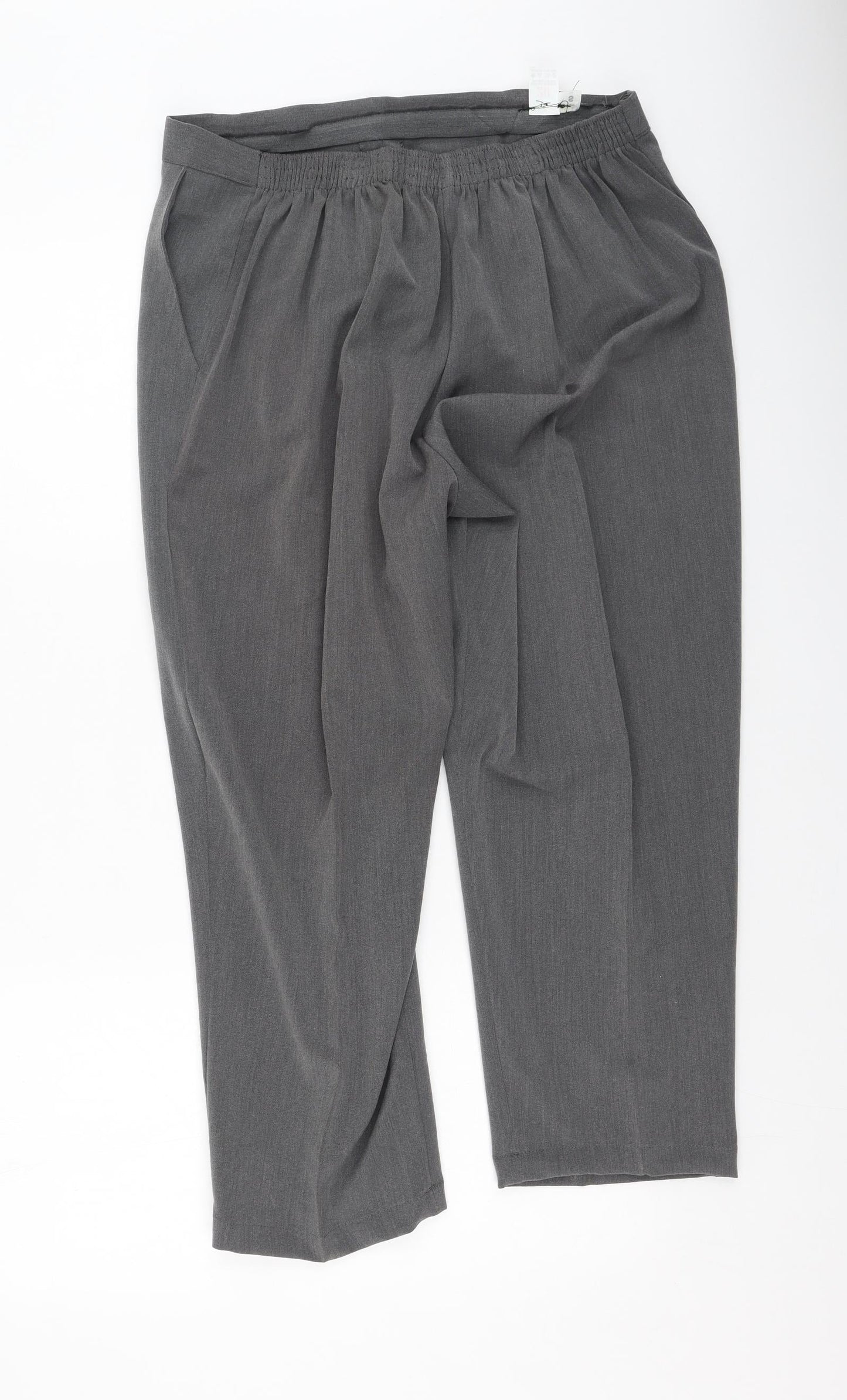 Womens UK Size 20 Preworn Regular Fit  Grey Trousers