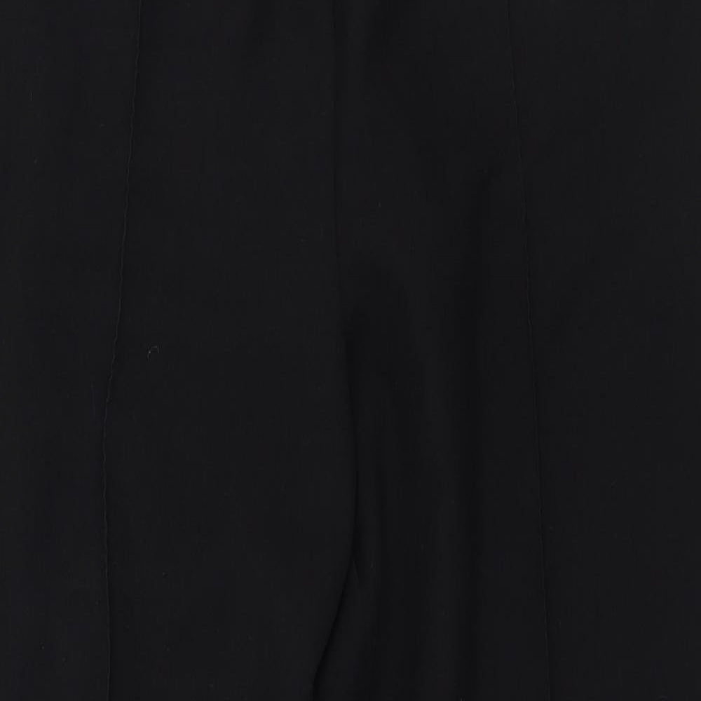 BM Womens Black  Polyester Trousers  Size 14 L25 in Regular