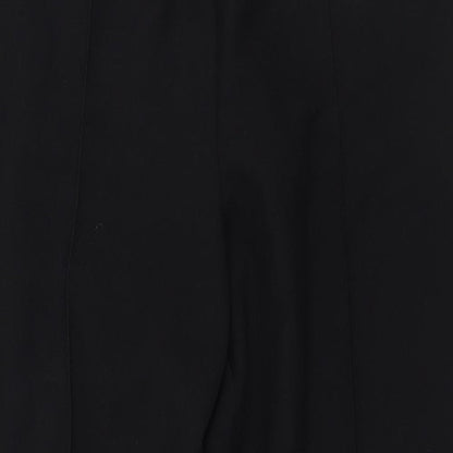 BM Womens Black  Polyester Trousers  Size 14 L25 in Regular