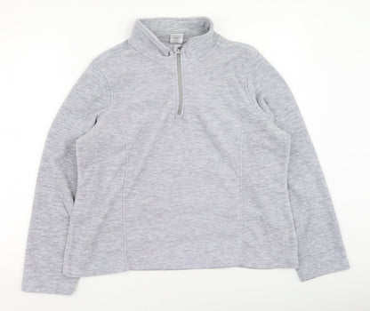 Crane Womens Grey  Polyester Pullover Sweatshirt Size 16