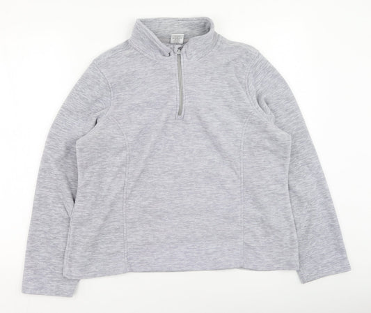 Crane Womens Grey  Polyester Pullover Sweatshirt Size 16