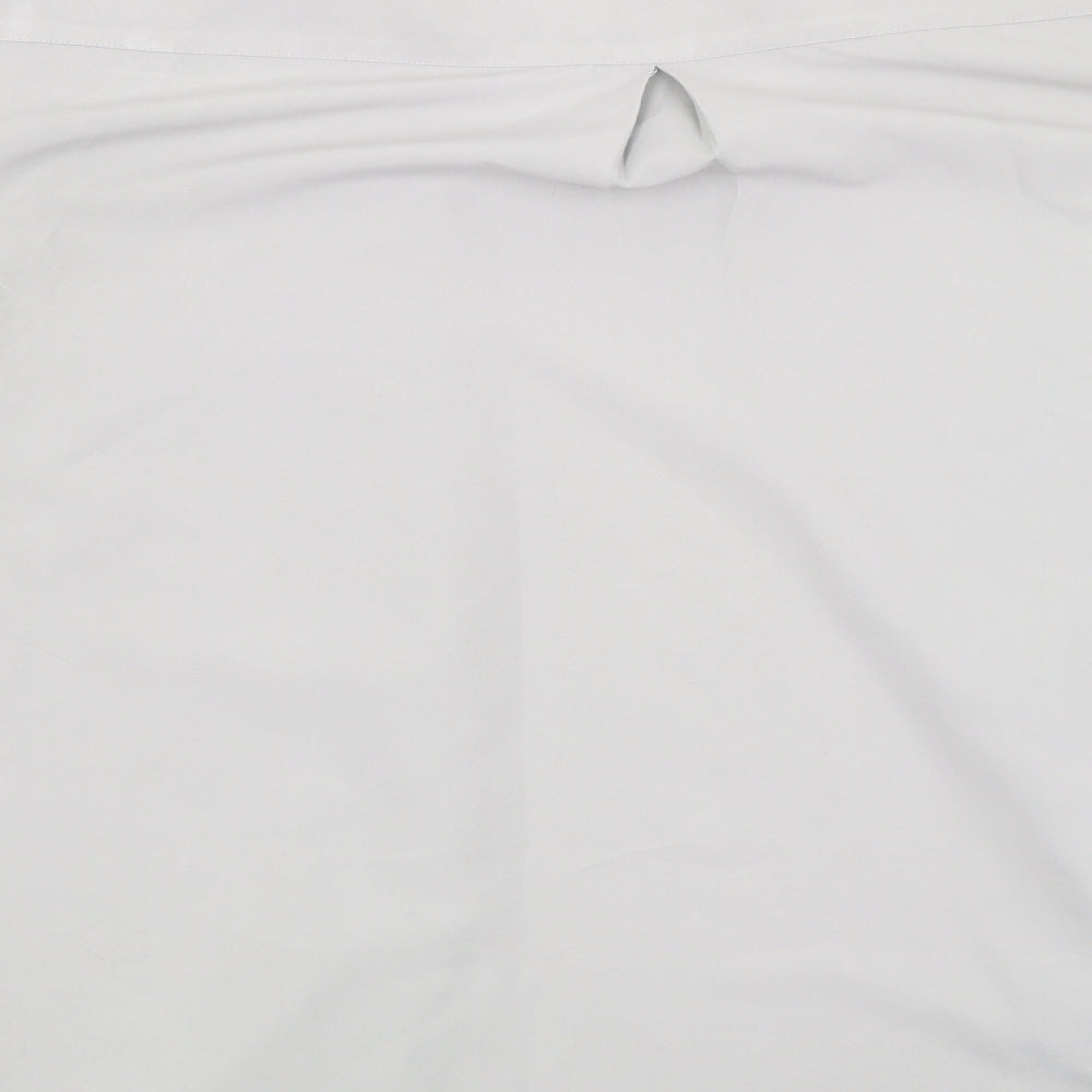 F&F Mens Grey  Polyester  Button-Up Size L Collared