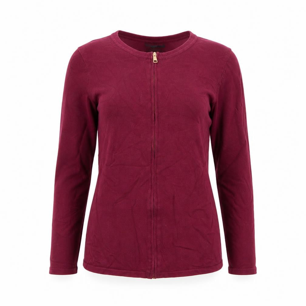 Womens UK Size 12 M&Co Purple Full Zip Jumper