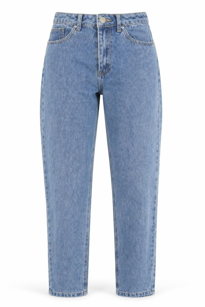 Womens UK Size 6 Missguided Regular Fit Straight Blue Jeans
