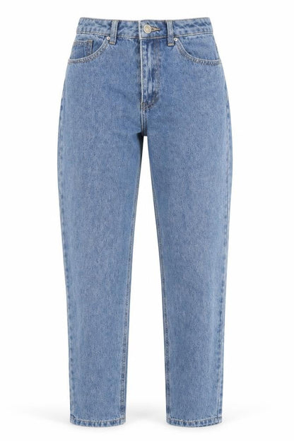 Womens UK Size 6 Missguided Regular Fit Straight Blue Jeans