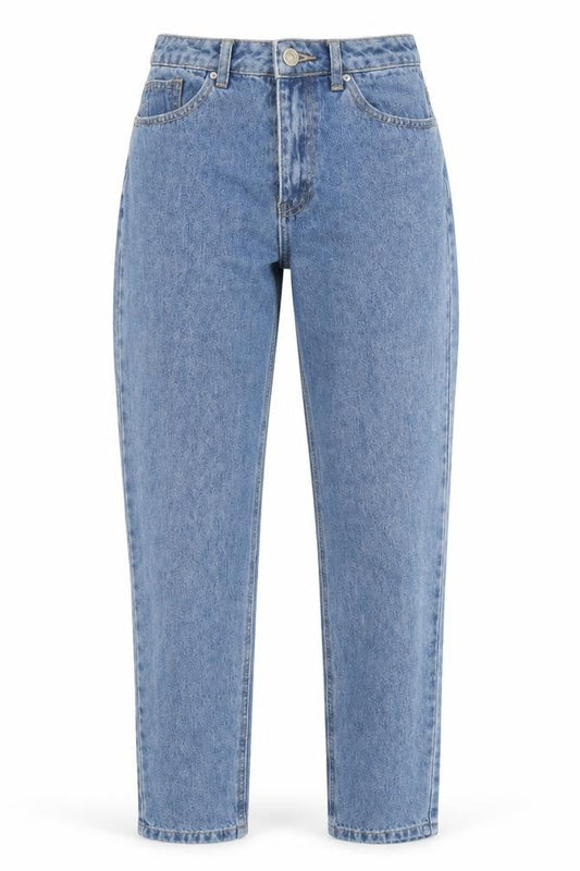 Womens UK Size 6 Missguided Regular Fit Straight Blue Jeans