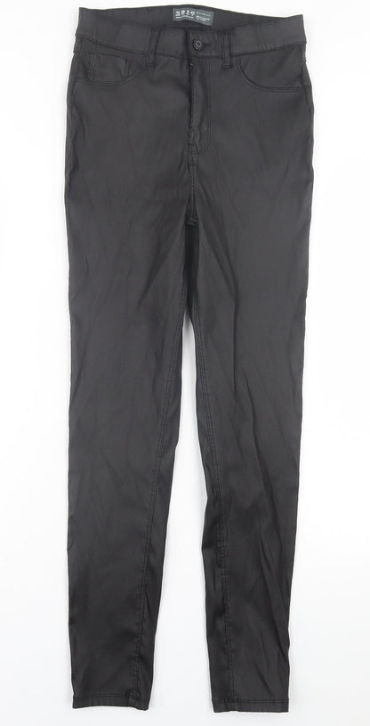 Denim & Co. Womens Black  Polyester Skinny Jeans Size 10 L28 in Regular Button